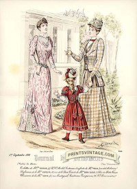 Ladies and children in park - Double sized print